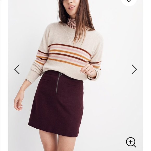 Madewell Dresses & Skirts - Madewell FiresideMini Skirt Plum Burgundy Size 4